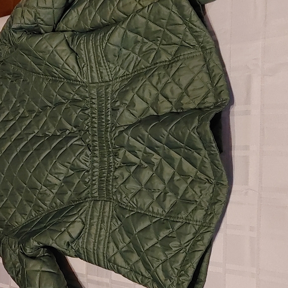 Laundry by Design" Green Midweight Quilted Jacket - Picture 4 of 12